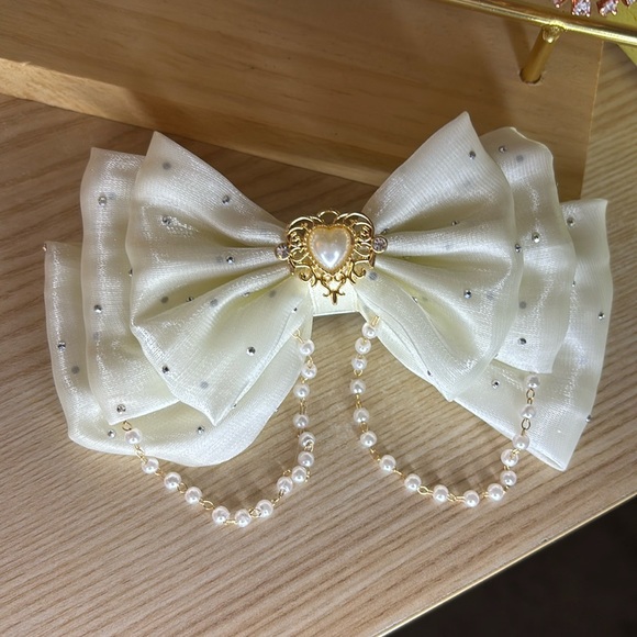 Cream Bow Vintage - Picture 1 of 1